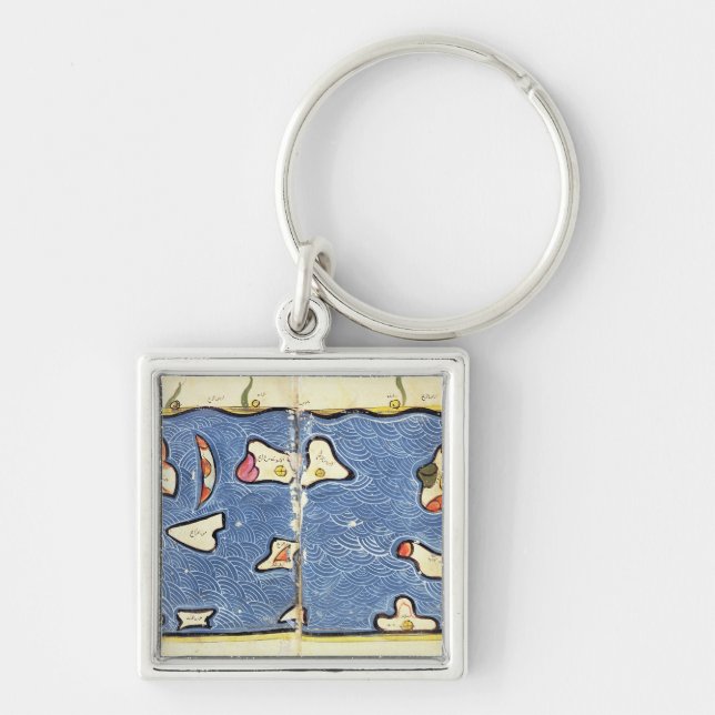 The Indian Ocean, from an atlas Key Ring (Front)