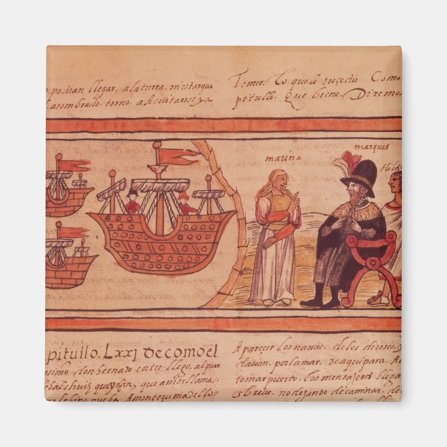 The Indian princess Malinche or Dona Marina Magnet (Front)