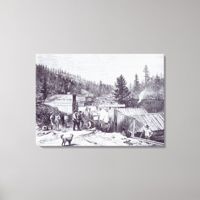 The Indian War, Deadwood City Canvas Print (Front)