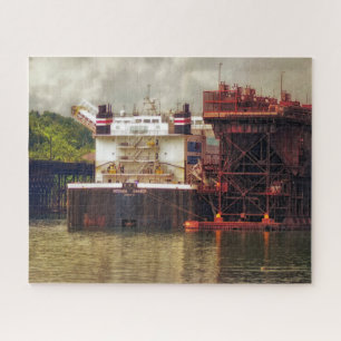 The Indiana Two Harbours Minnesota on Lake Jigsaw Puzzle