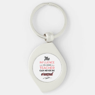 The influences of a good teacher can never be key ring