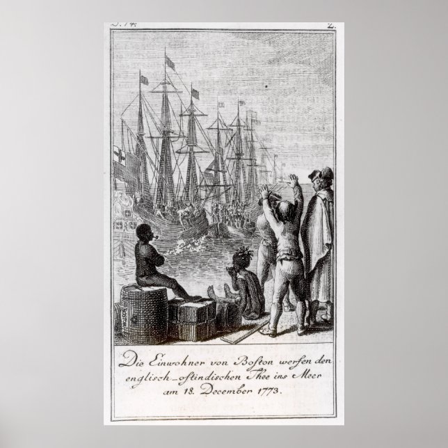 The Inhabitants of Boston Throw Poster (Front)