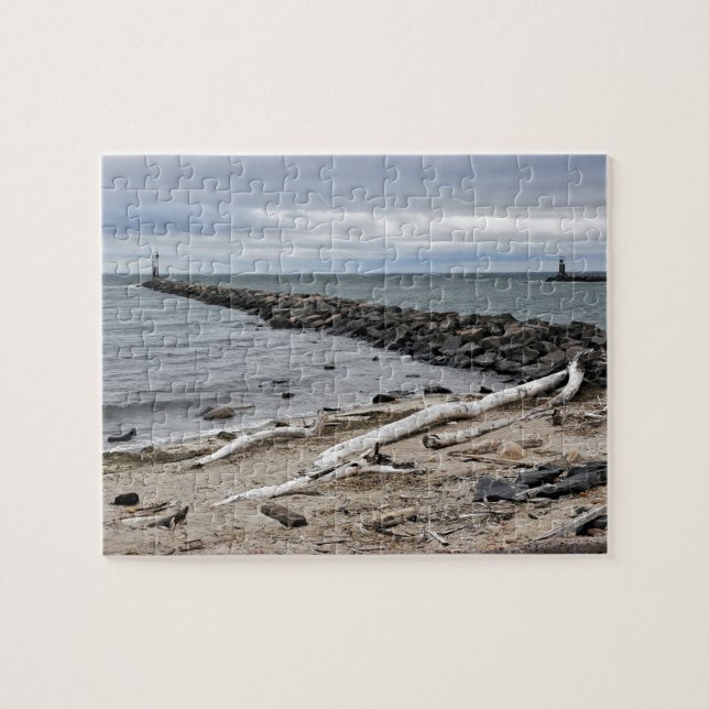 The Inlet at Lake Montauk Point Jigsaw Puzzle (Horizontal)
