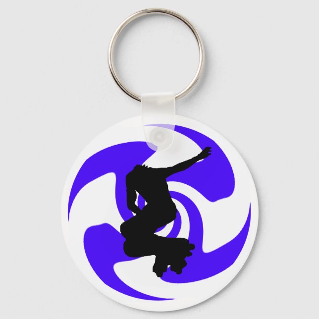 THE INLINE BLUE KEY RING (Front)
