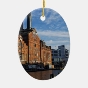 The Inner Harbour fo Baltimore Ceramic Tree Decoration