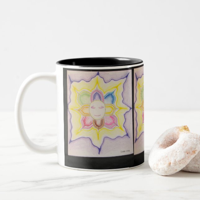 The Inner Light  Two-Tone Coffee Mug (With Donut)