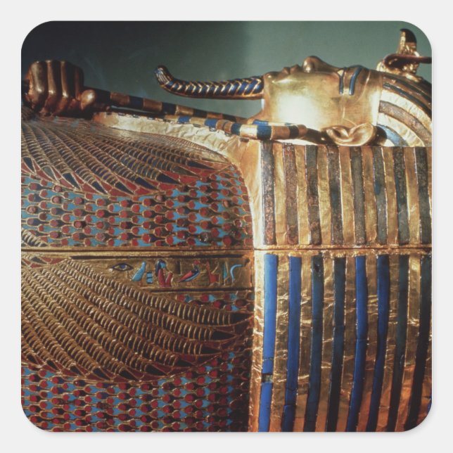 The innermost coffin of Tutankhamun Square Sticker (Front)