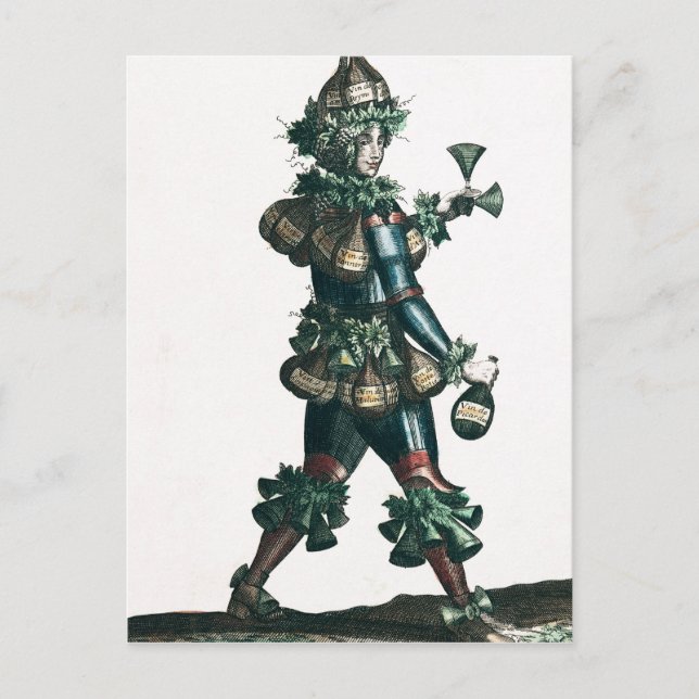 The Innkeeper, allegorical costume design Postcard (Front)