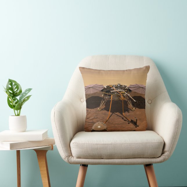 The Insight Lander Operating On Surface Of Mars. Cushion (Chair)
