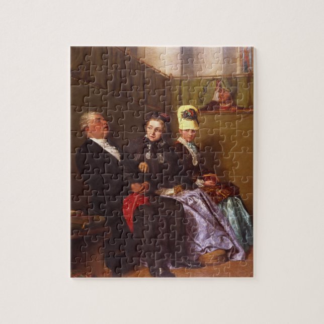 The Inspiring Sermon (oil on canvas) Jigsaw Puzzle (Vertical)