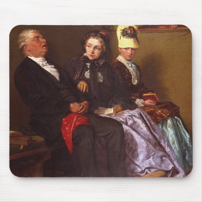 The Inspiring Sermon (oil on canvas) Mouse Pad (Front)
