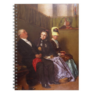 The Inspiring Sermon (oil on canvas) Spiral Notebook