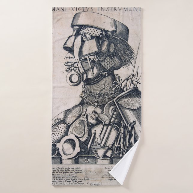 The Instruments of Human Sustenance, Arcimboldo Bath Towel (Bath Towel)
