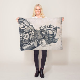 The Instruments of Human Sustenance, Arcimboldo Fleece Blanket