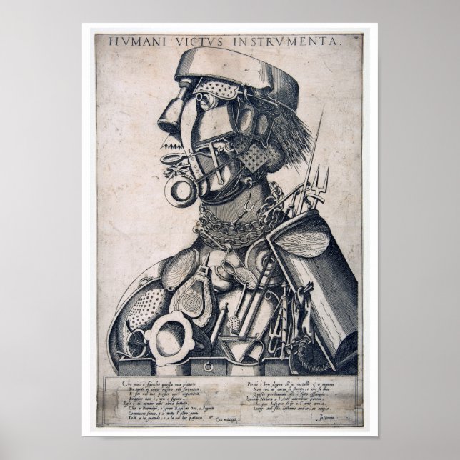 The Instruments of Human Sustenance, Arcimboldo Poster (Front)