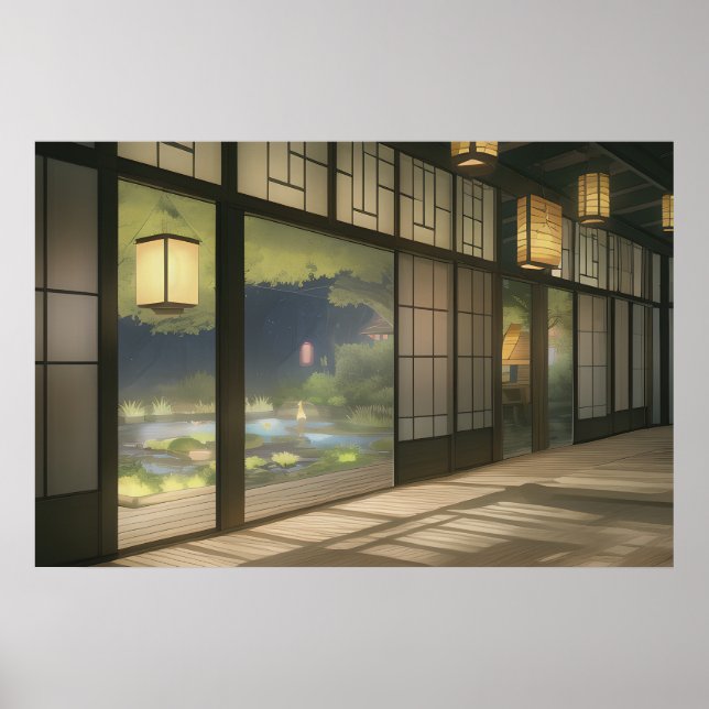 The interior of a cosy house poster (Front)