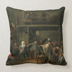 The Interior of a Tavern with a Couple Dancing to Cushion