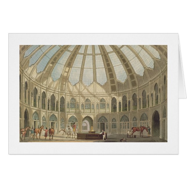 The Interior of the Stables, from 'Views of The Ro (Front Horizontal)