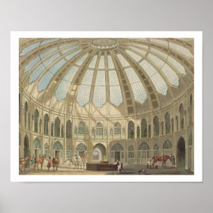 The Interior of the Stables, from 'Views of The Ro Poster