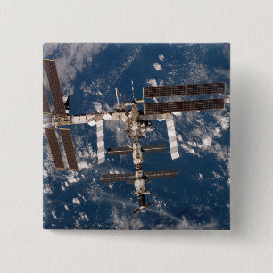 The International Space Station 15 15 Cm Square Badge
