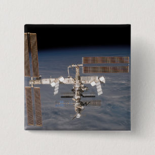 The International Space Station 16 15 Cm Square Badge