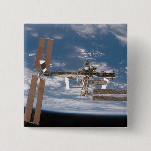The International Space Station 17 15 Cm Square Badge