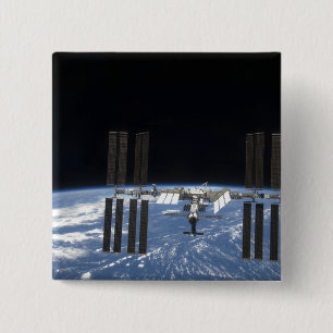 The International Space Station 18 15 Cm Square Badge