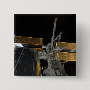 The International Space Station 2 15 Cm Square Badge