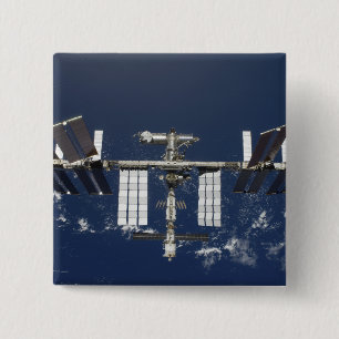 The International Space Station 4 15 Cm Square Badge