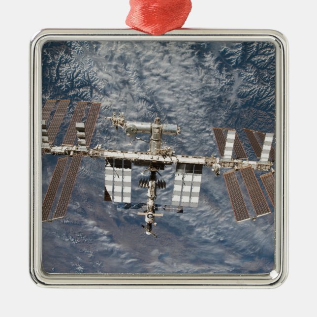 The International Space Station 8 Metal Tree Decoration (Front)