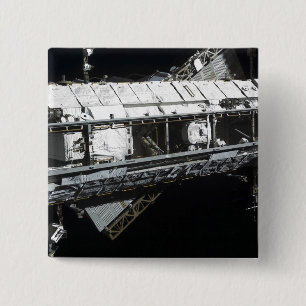 The International Space Station's starboard tru 15 Cm Square Badge