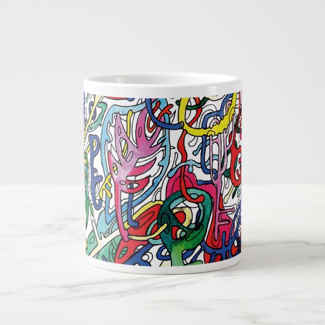 The intricacies. large coffee mug (Front)
