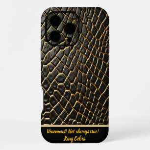 The intricate texture of a poisonous snake's skin iPhone 16 pro max case