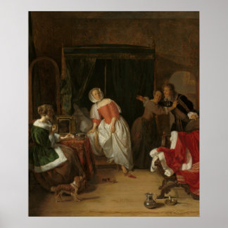 The Intruder (c.1661) — Gabriel Metsu Poster