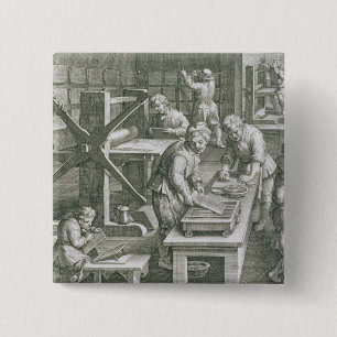 The Invention of Copper Engraving, plate 20 from ' 15 Cm Square Badge