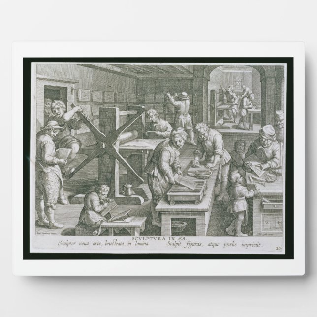 The Invention of Copper Engraving, plate 20 from ' Plaque (Front)