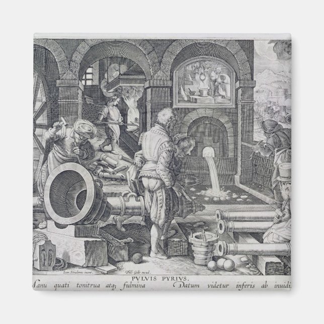 The Invention of Gunpowder Magnet (Front)