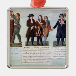 The Invention of the Red Hat,Manuel, Petion Metal Tree Decoration