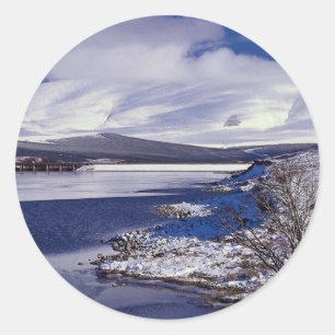 The Inverness to Ullapool, called the Dirrie More, Classic Round Sticker