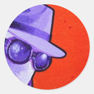 "the Invisible Man" Classic Round Sticker