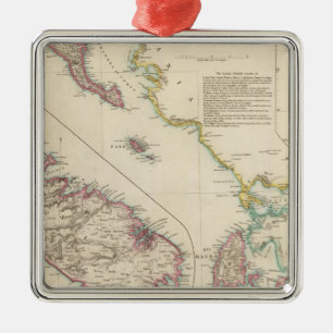 The Ionian Islands and Malta Metal Tree Decoration
