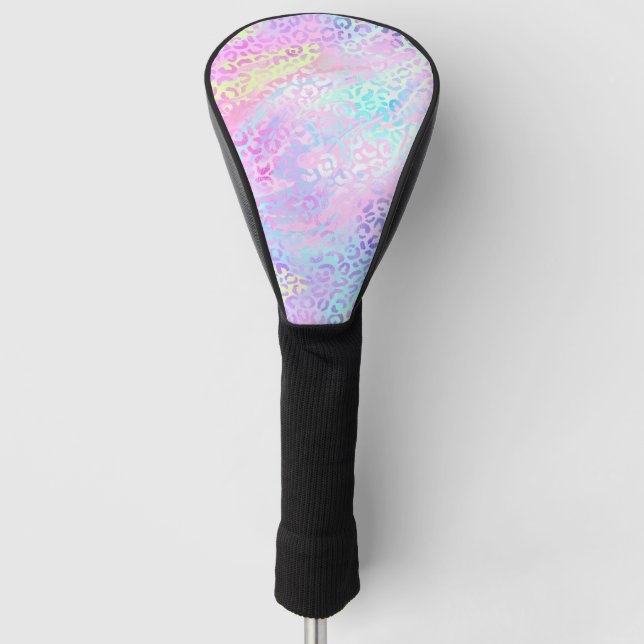 The Iridescent Leopard Series Design 10 Golf Head Cover (Front)