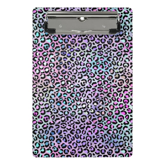 The Iridescent Leopard Series Design 12 Mini Clipboard (Front)