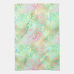 The Iridescent Leopard Series Design 2 Tea Towel