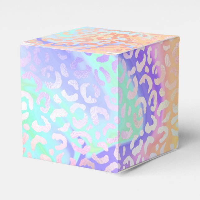 The Iridescent Leopard Series Design 3 Favour Box (Front Side)