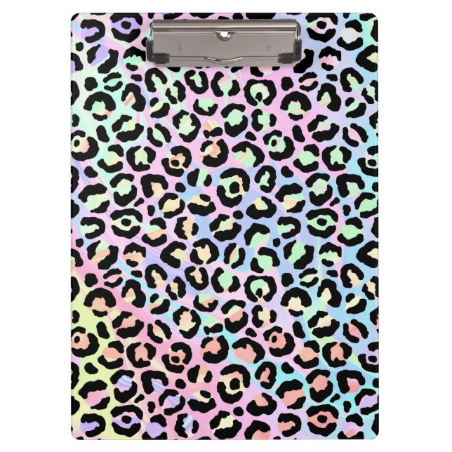 The Iridescent Leopard Series Design 5 Clipboard (Front)