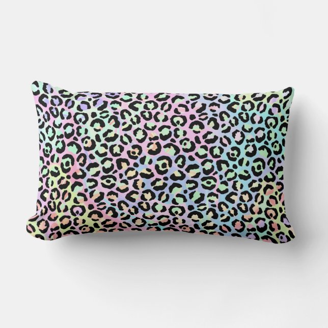 The Iridescent Leopard Series Design 5 Lumbar Cushion (Front)
