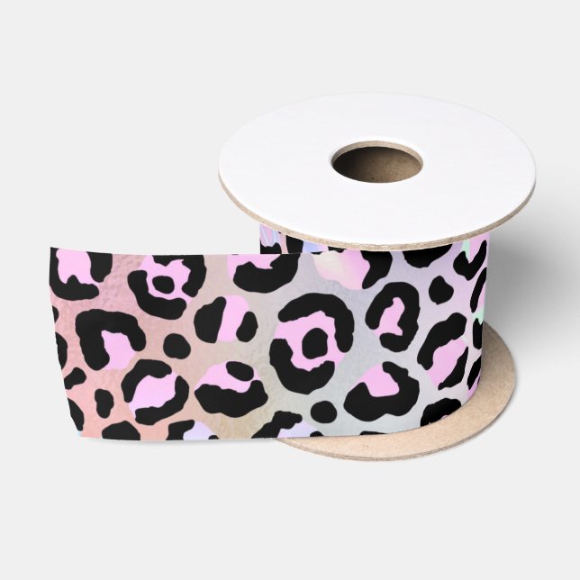 The Iridescent Leopard Series Design 6 Satin Ribbon (Spool)