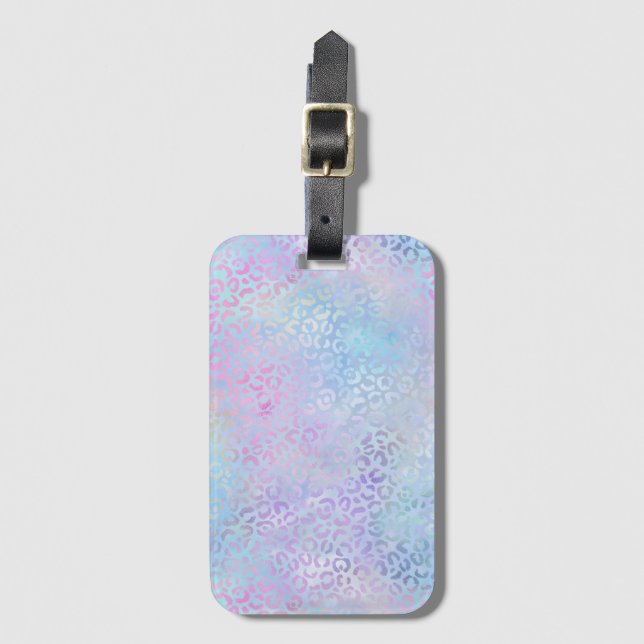 The Iridescent Leopard Series Design 9 Luggage Tag (Front Vertical)