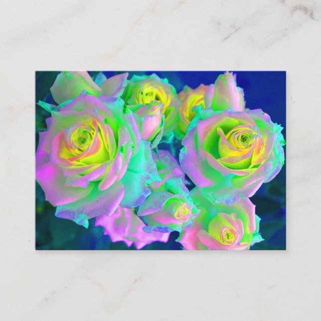 The Iridescent Pearly Roses Enclosure Card (Front)